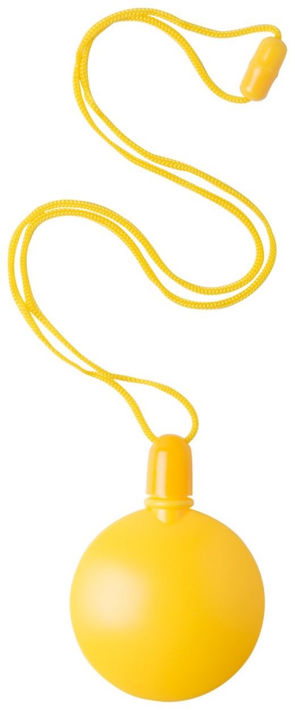 Logo trade corporate gifts image of: Round bubble bottle, yellow