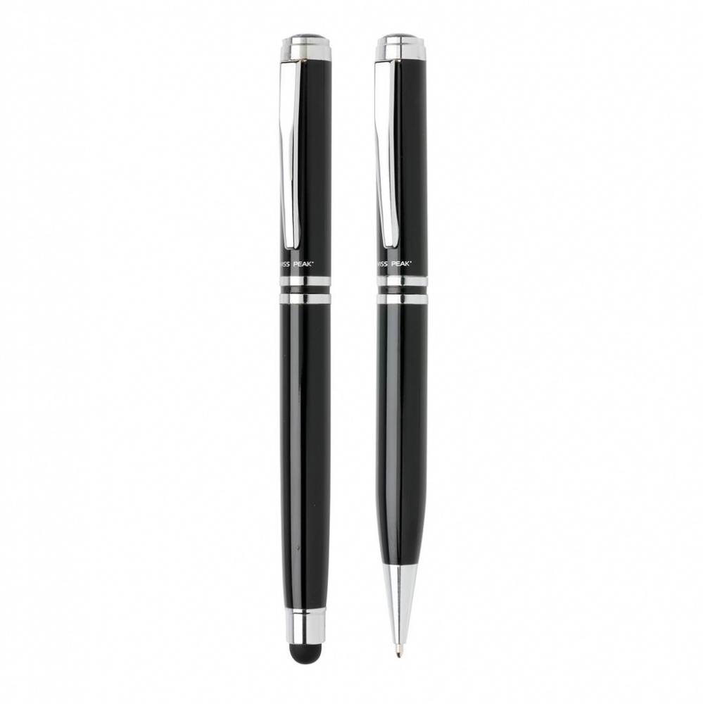 Logo trade promotional merchandise picture of: Swiss Peak executive pen set, personalized name, sleeve and gift wrap