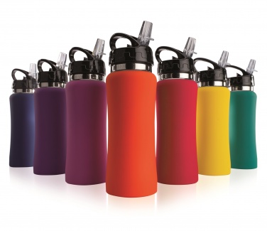 Logo trade promotional gifts image of: WATER BOTTLE COLORISSIMO, 600 ml.