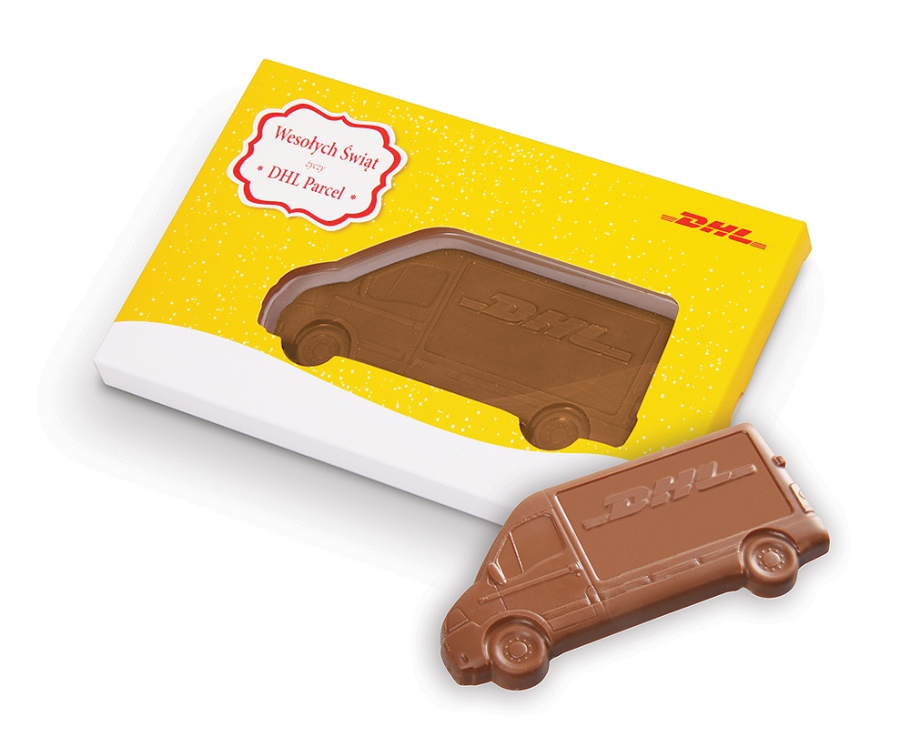 Logo trade corporate gifts image of: Chocolate van