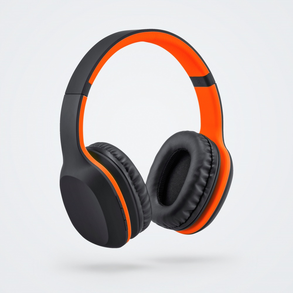 Logo trade advertising product photo of: Wireless headphones Colorissimo, orange