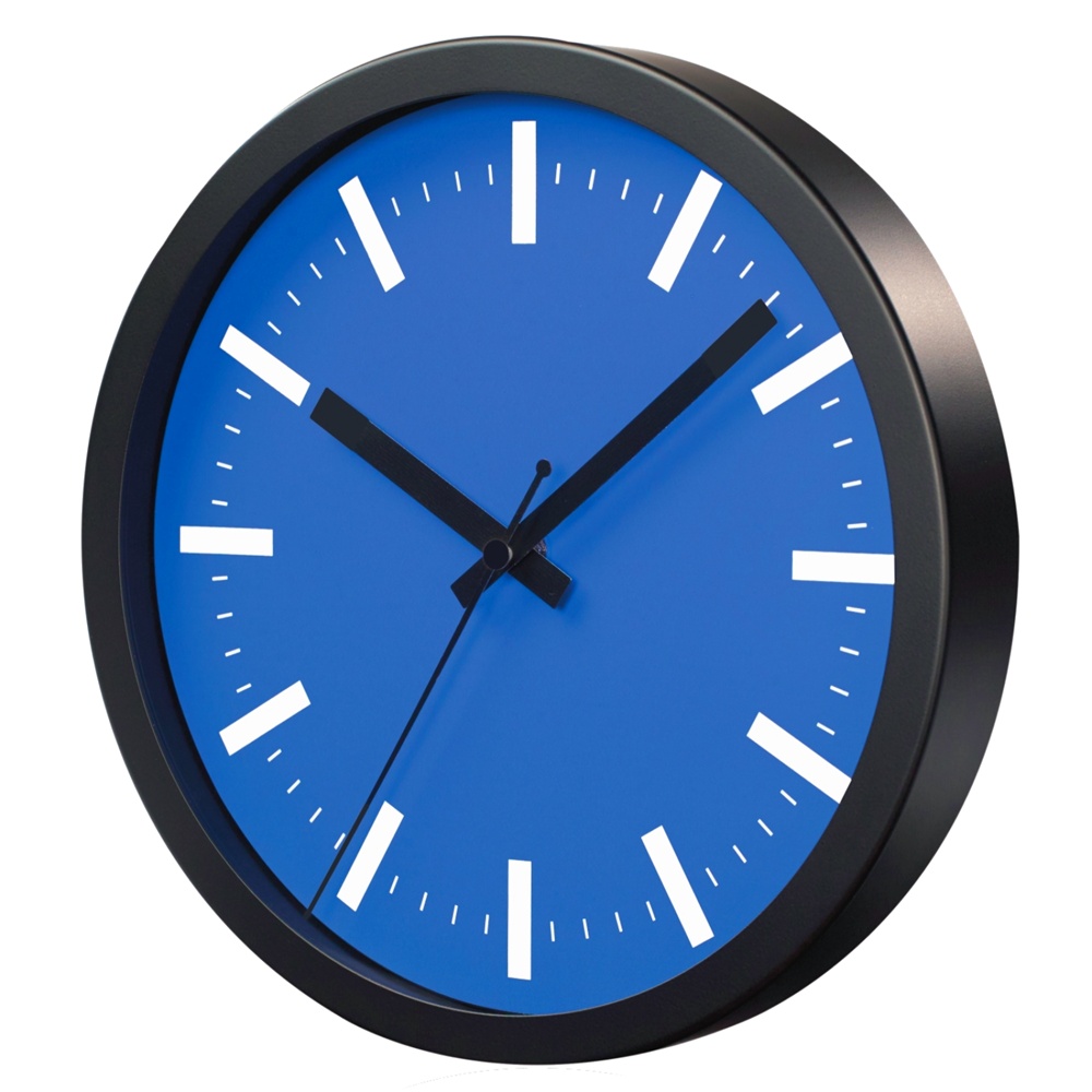 Logo trade promotional products picture of: WALL CLOCK SAINT-TROPEZ, Blue