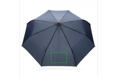 Logotrade business gift image of: Auto open/close 21" RPET umbrella, navy