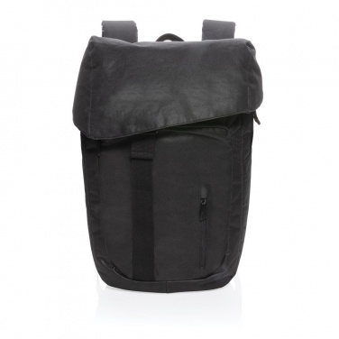 Logo trade advertising products image of: Osaka  rPET backpack, black