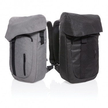 Logo trade corporate gifts image of: Osaka  rPET backpack, black