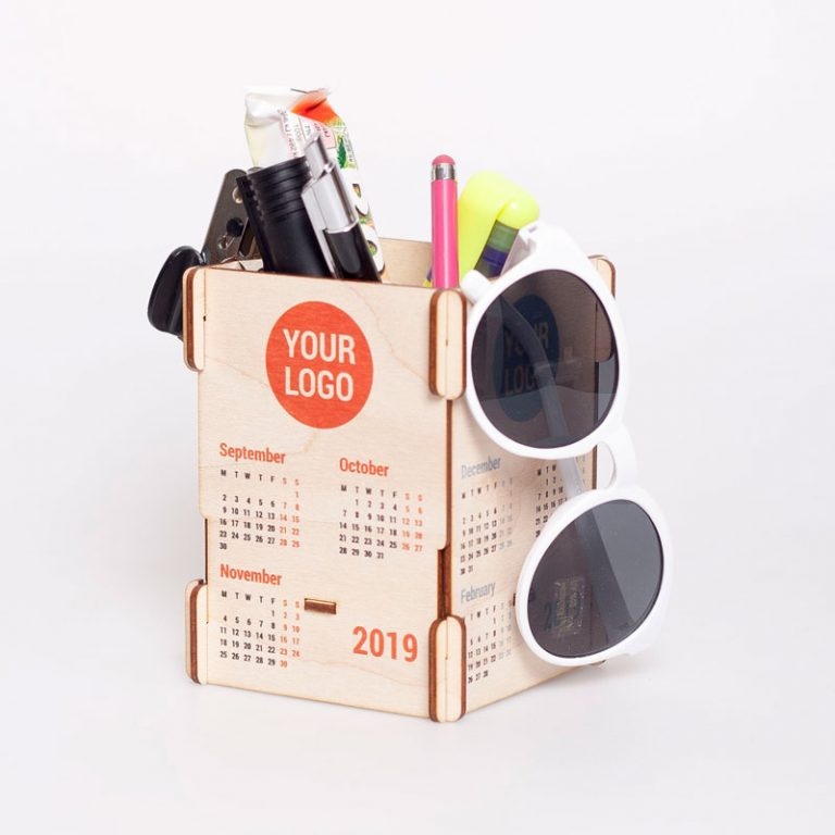 Logotrade promotional gift picture of: Calendar-pen holder