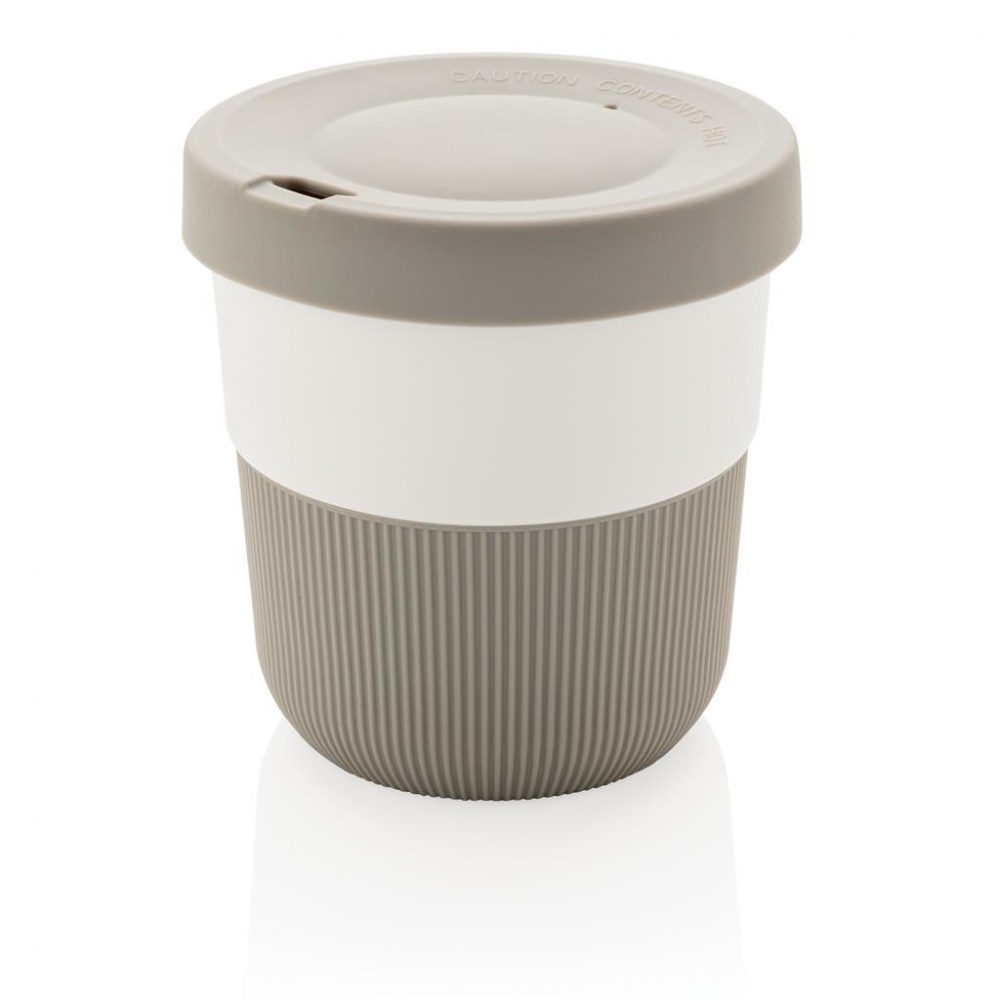 Logo trade business gift photo of: PLA cup coffee to go 280ml, grey