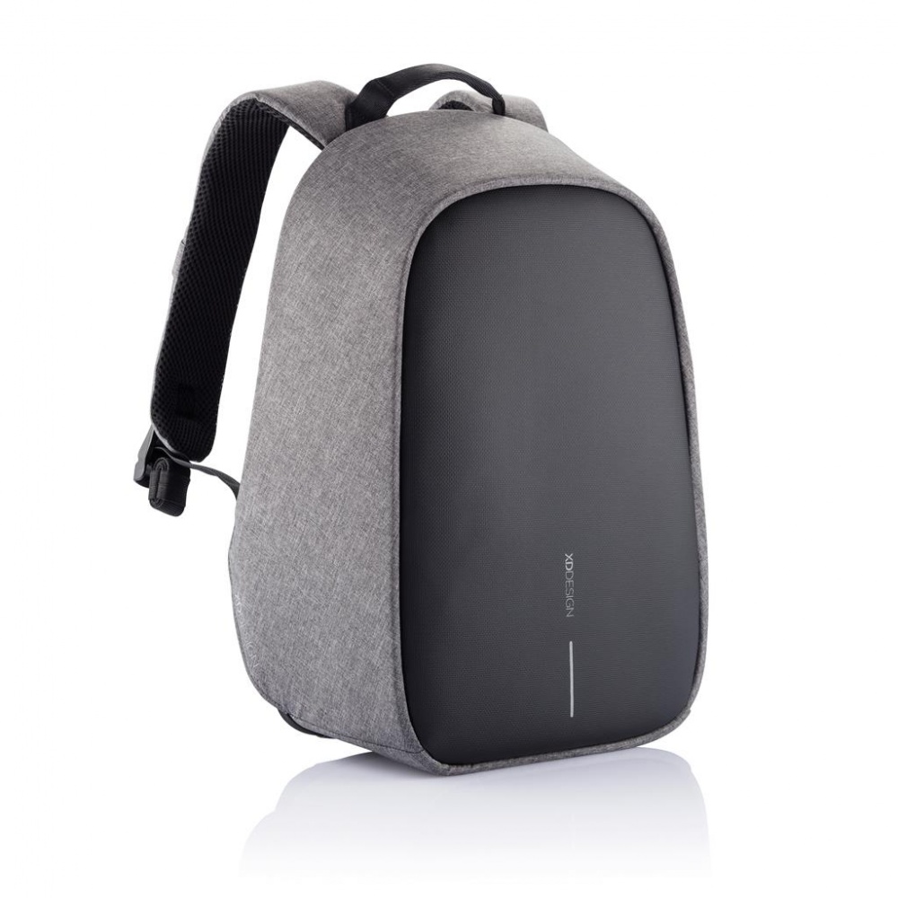 Logo trade advertising products image of: Bobby Hero Small, Anti-theft backpack, grey