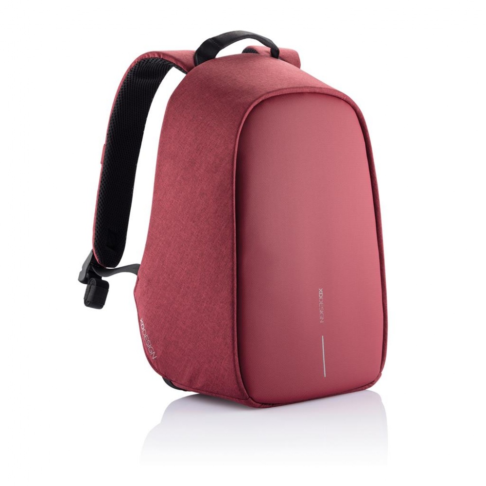 Logo trade corporate gifts image of: Bobby Hero Small, Anti-theft backpack, cherry red