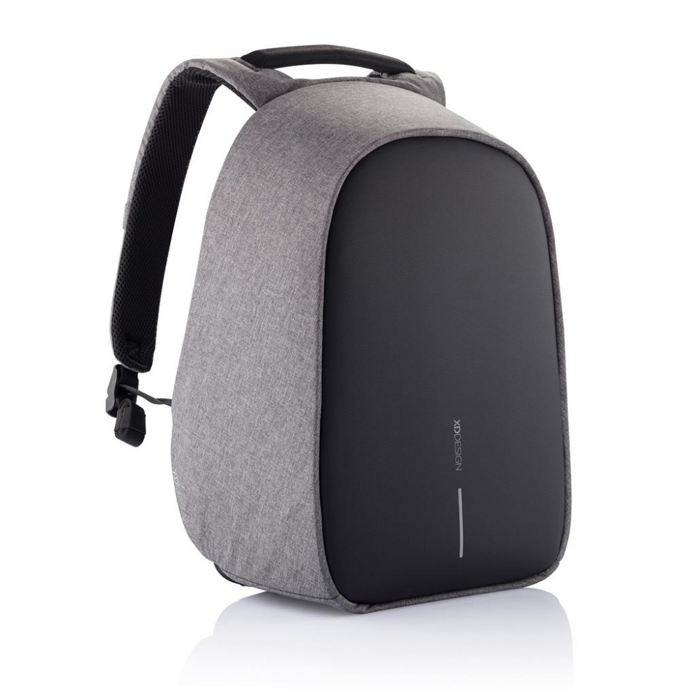 Logo trade business gifts image of: Bobby Hero XL, Anti-theft backpack, grey