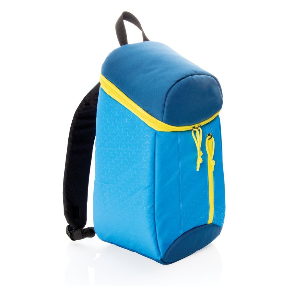 Logo trade promotional gift photo of: Hiking cooler backpack 10L, blue