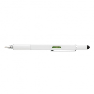 Logotrade advertising product picture of: 5-in-1 aluminium toolpen, white