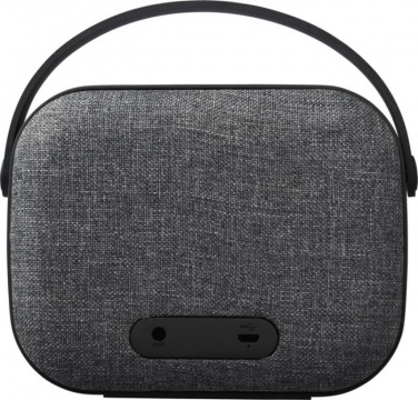 Logo trade business gifts image of: Woven Fabric Bluetooth® Speaker, grey