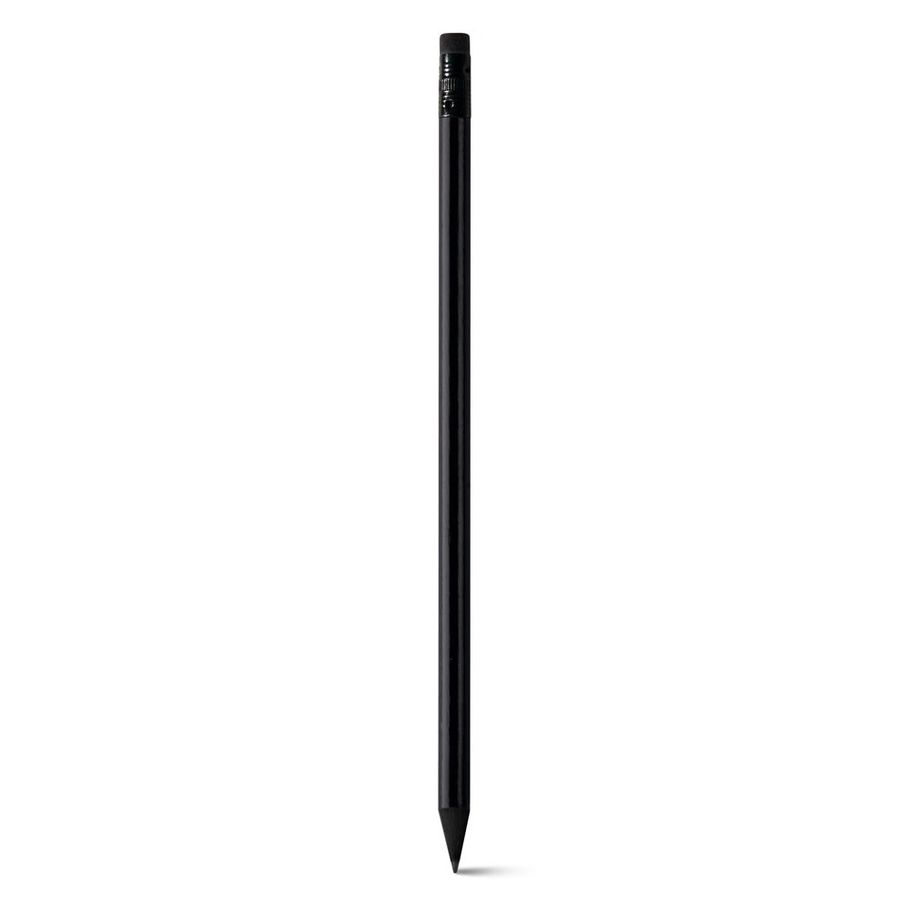 Logo trade promotional gifts image of: Erster pencil, black/white