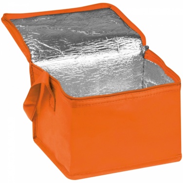 Logotrade advertising product image of: Non-woven cooling bag - 6 cans, Orange