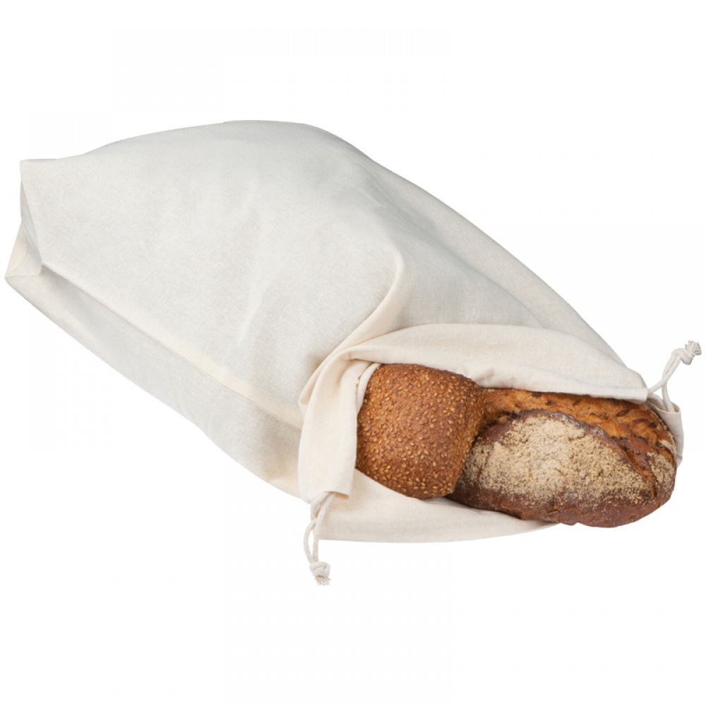 Logo trade promotional items image of: Cotton sack, White