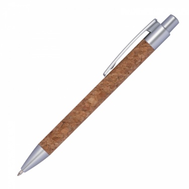 Logo trade corporate gift photo of: Cork ballpen, Brown