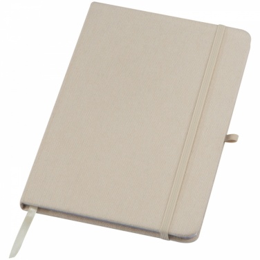 Logo trade advertising products image of: Canvas notebook A5, Beige