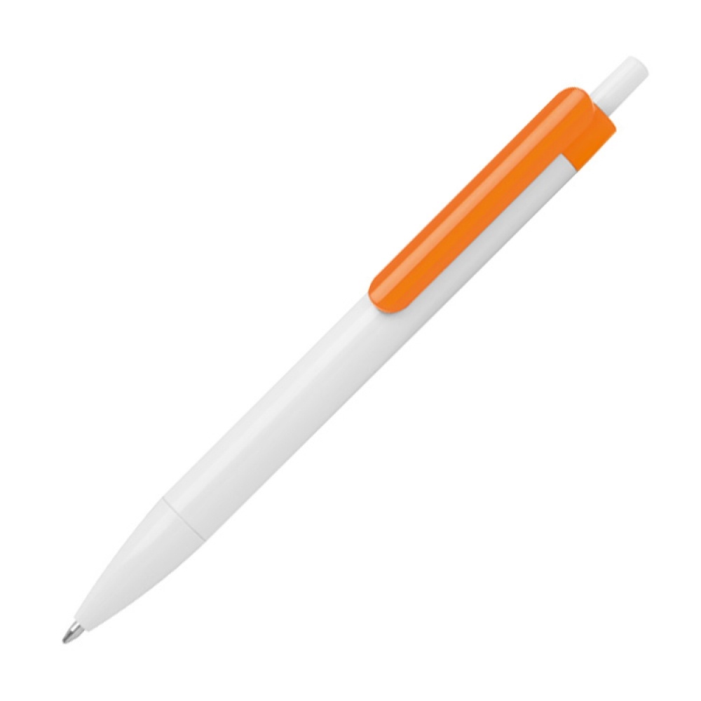 Logotrade promotional items photo of: Ballpen with colored clip, Orange