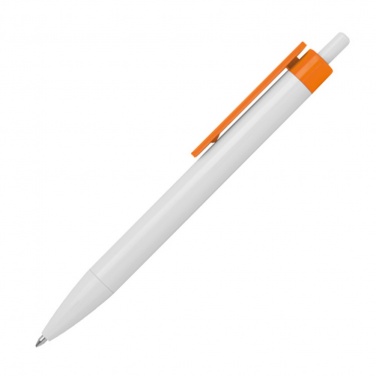 Logotrade advertising product picture of: Ballpen with colored clip, Orange