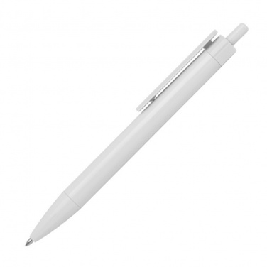 Logotrade promotional items photo of: Ballpen with colored clip, White