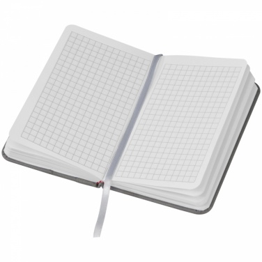 Logo trade advertising products picture of: Notebook with pocket A6, Grey