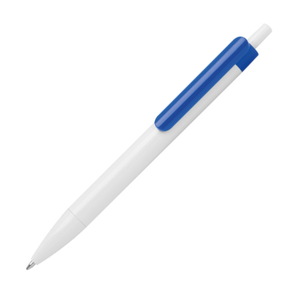 Logotrade corporate gift picture of: Ballpen with colored clip, Blue