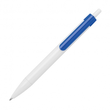 Logotrade promotional products photo of: Ballpen with colored clip, Blue