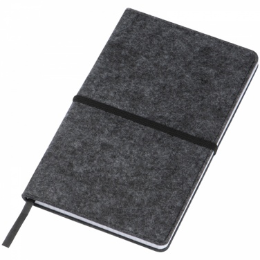 Logotrade promotional merchandise picture of: Felt notebook A5, Grey