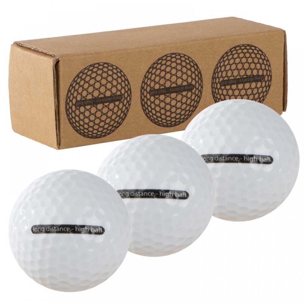 Logotrade promotional product image of: Golf balls, White