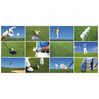 Logo trade advertising products picture of: Golf balls, White