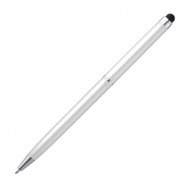 Logotrade promotional item picture of: Plastic ball pen with touch function, White