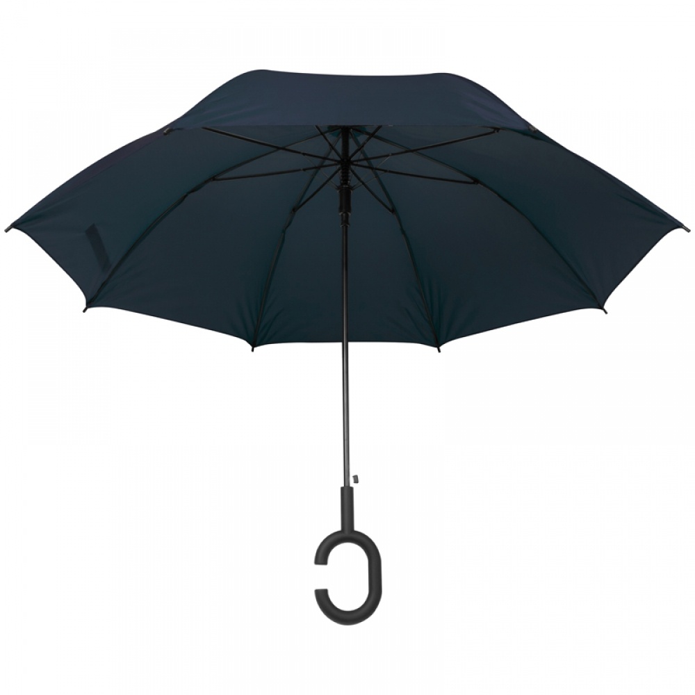 Logo trade promotional items image of: Hands-free umbrella, Blue