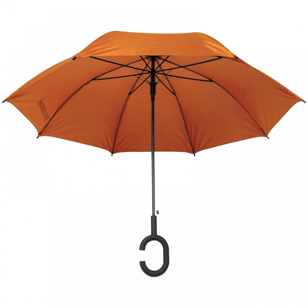 Logo trade promotional items image of: Hands-free umbrella, Orange