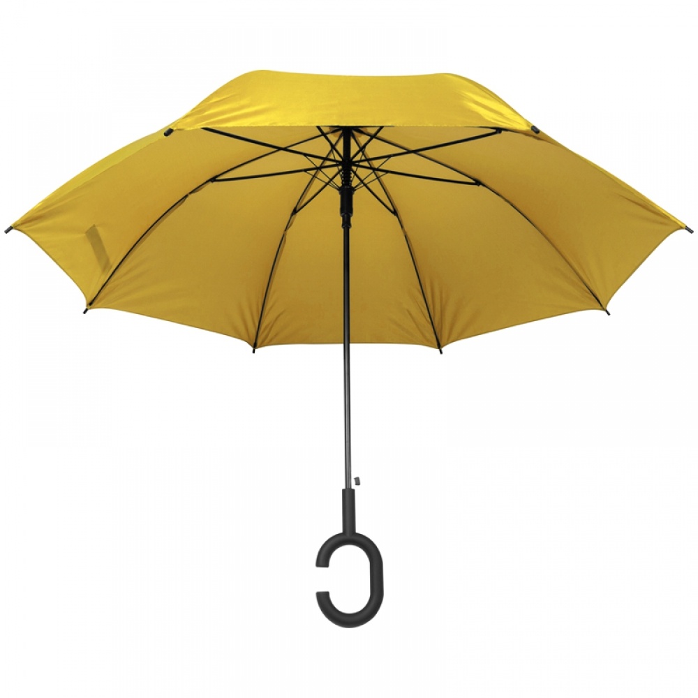 Logo trade promotional gift photo of: Hands-free umbrella, Yellow