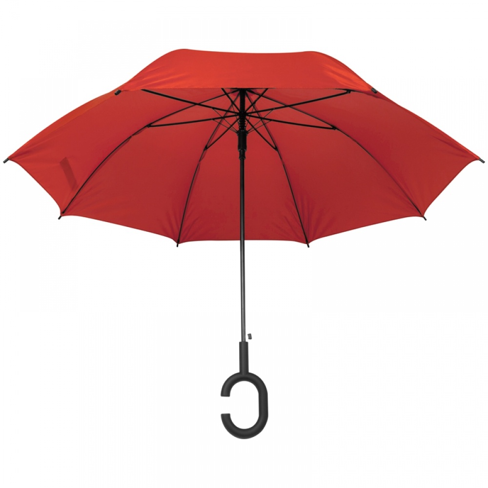 Logo trade promotional products image of: Hands-free umbrella, Red