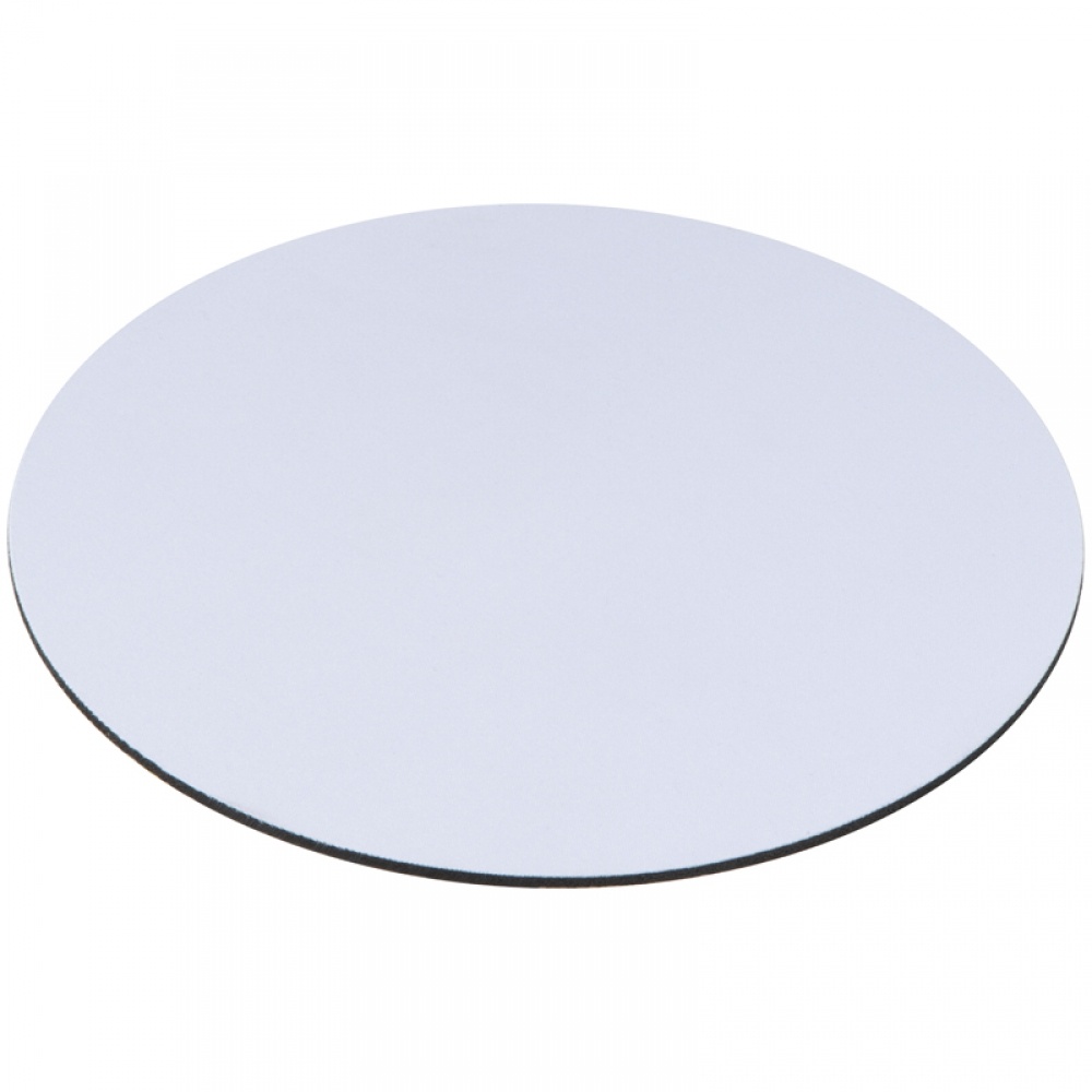 Logo trade promotional merchandise picture of: Round mousepad, White