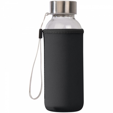 Logo trade promotional products picture of: Drinking bottle with neoprene sleeve, Black/White