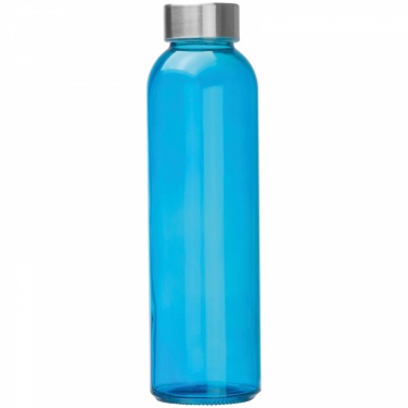 Logo trade promotional product photo of: Transparent drinking bottle with imprint, blue