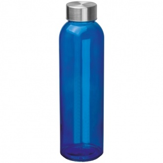 Logo trade business gift photo of: Transparent drinking bottle with imprint, blue