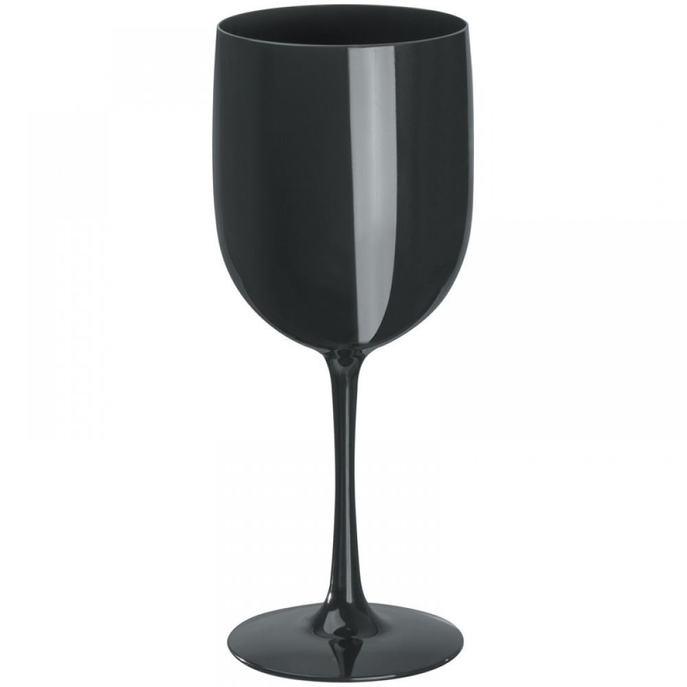 Logo trade advertising products image of: PS Drinking glass 460 ml, Black