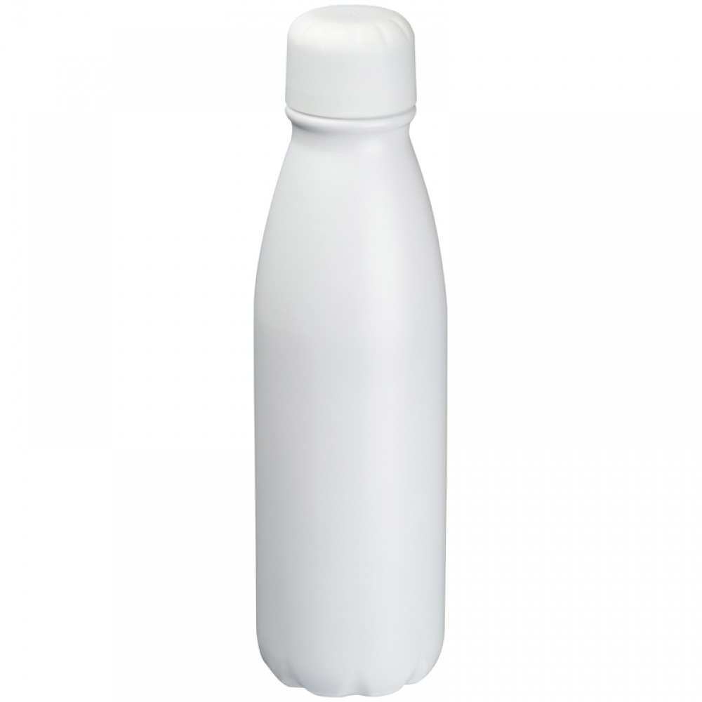 Logo trade promotional gifts picture of: Aluminium drinking bottle 600 ml, White