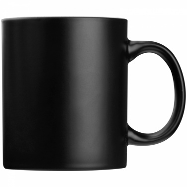 Logo trade promotional gift photo of: Black mug with colored inside, White