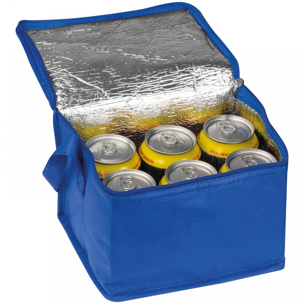 Logotrade promotional product picture of: Non-woven cooling bag - 6 cans, Blue