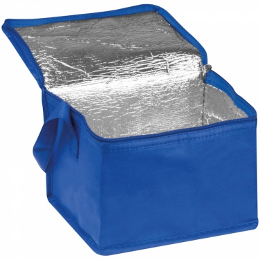 Logo trade promotional gifts picture of: Non-woven cooling bag - 6 cans, Blue