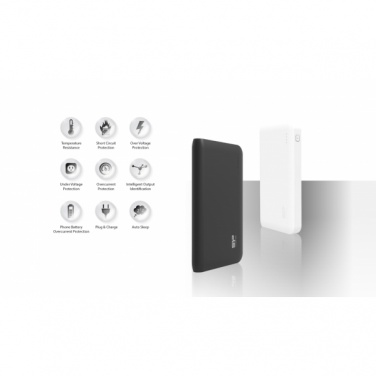 Logo trade promotional gifts picture of: Power Bank Silicon Power S150, Black/White