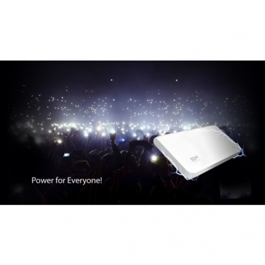 Logo trade promotional gifts picture of: Power Bank Silicon Power S150, Black/White