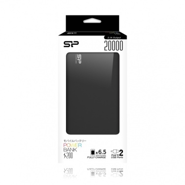 Logotrade corporate gift image of: Power Bank Silicon Power S200, Black/White