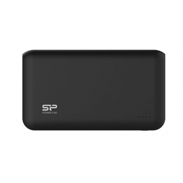 Logo trade business gift photo of: Power Bank Silicon Power S100, Black/White