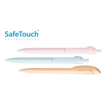 Logo trade promotional merchandise photo of: Golff Safe Touch antibacterial ballpoint pen, pink